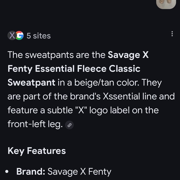 Unisex Savage X Fenty Tan Fleece Sweatpants - Picture 9 of 15